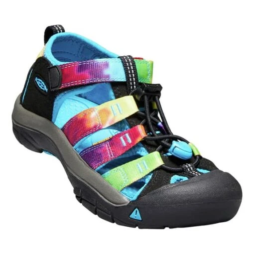 Keen Younger Kids' Newport H2 Sandals Grey, Blue & Pink -Keen Shoes Shop ke 1018441 001