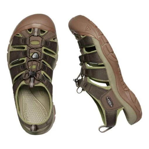 Sandals Keen Newport H2 Light Brown Green -Keen Shoes Shop ke 1025999 005