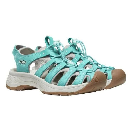 Sandals Keen Astoria West Leather Light Blue Women -Keen Shoes Shop ke 1026152 004