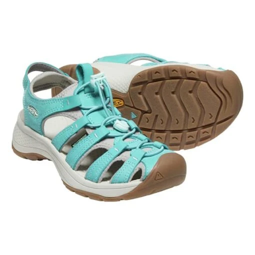 Sandals Keen Astoria West Leather Light Blue Women -Keen Shoes Shop ke 1026152 006